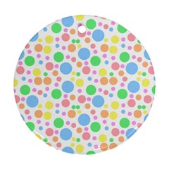 Pastel Bubbles Round Ornament