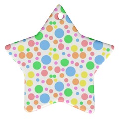 Pastel Bubbles Star Ornament by StuffOrSomething