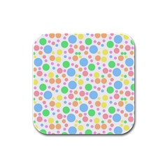 Pastel Bubbles Drink Coasters 4 Pack (square)