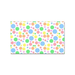 Pastel Bubbles Sticker (rectangle) by StuffOrSomething