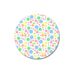 Pastel Bubbles Magnet 3  (round)