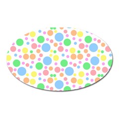 Pastel Bubbles Magnet (oval)