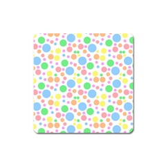 Pastel Bubbles Magnet (square)