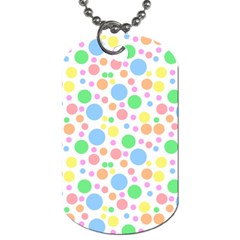 Pastel Bubbles Dog Tag (one Sided)