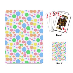 Pastel Bubbles Playing Cards Single Design by StuffOrSomething