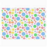 Pastel Bubbles Glasses Cloth (Large) Front