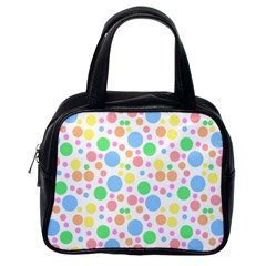 Pastel Bubbles Classic Handbag (one Side)