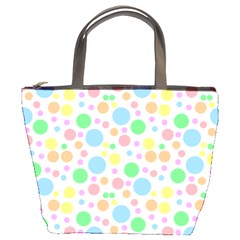 Pastel Bubbles Bucket Handbag