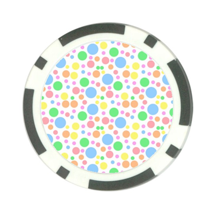 Pastel Bubbles Poker Chip (10 Pack)