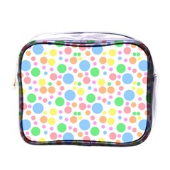 Pastel Bubbles Mini Travel Toiletry Bag (one Side) by StuffOrSomething