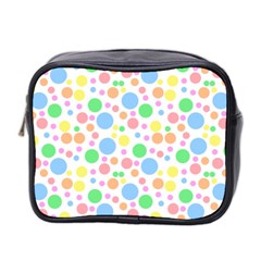 Pastel Bubbles Mini Travel Toiletry Bag (two Sides)