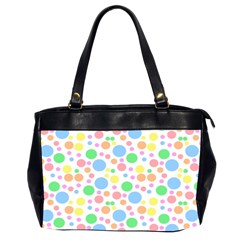 Pastel Bubbles Oversize Office Handbag (two Sides) by StuffOrSomething