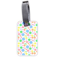 Pastel Bubbles Luggage Tag (two Sides)