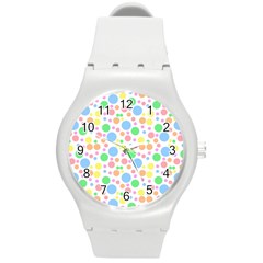 Pastel Bubbles Plastic Sport Watch (medium)