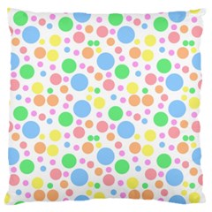 Pastel Bubbles Large Cushion Case (single Sided) 