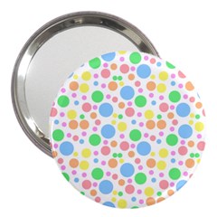 Pastel Bubbles 3  Handbag Mirror