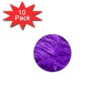 Purple Tresses 1  Mini Button Magnet (10 pack) Front