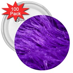 Purple Tresses 3  Button (100 Pack)