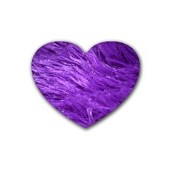 Purple Tresses Drink Coasters 4 Pack (heart) 