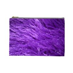 Purple Tresses Cosmetic Bag (large) by FunWithFibro