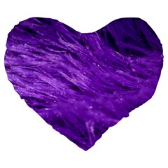 Purple Tresses 19  Premium Heart Shape Cushion