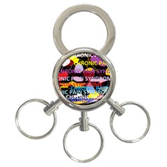 Chronic Pain Syndrome 3-ring Key Chain by FunWithFibro