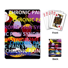 Chronic Pain Syndrome Playing Cards Single Design by FunWithFibro