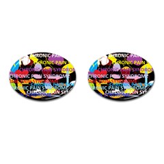 Chronic Pain Syndrome Cufflinks (oval)