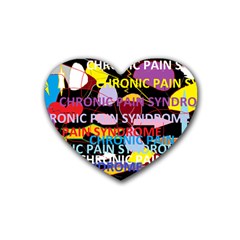 Chronic Pain Syndrome Drink Coasters 4 Pack (heart)  by FunWithFibro