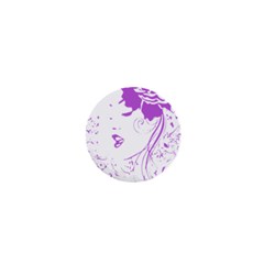 Purple Woman Of Chronic Pain 1  Mini Button