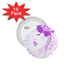 Purple Woman Of Chronic Pain 1 75  Button (10 Pack) by FunWithFibro