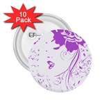 Purple Woman of Chronic Pain 2.25  Button (10 pack) Front