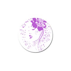 Purple Woman Of Chronic Pain Golf Ball Marker 10 Pack