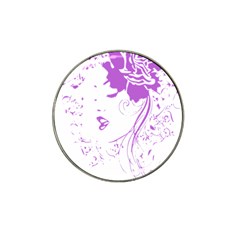 Purple Woman Of Chronic Pain Golf Ball Marker 10 Pack (for Hat Clip)