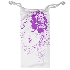 Purple Woman Of Chronic Pain Jewelry Bag