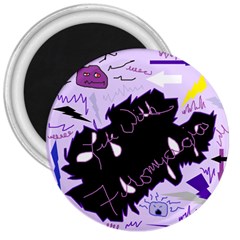 Life With Fibromyalgia 3  Button Magnet