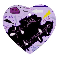 Life With Fibromyalgia Heart Ornament