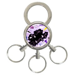 Life With Fibromyalgia 3-ring Key Chain