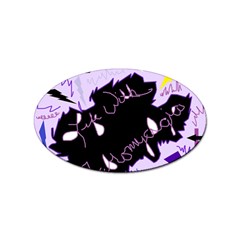 Life With Fibromyalgia Sticker (oval)