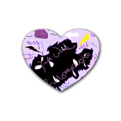 Life With Fibromyalgia Drink Coasters (heart) by FunWithFibro