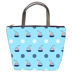 Summer Sailing Bucket Handbag