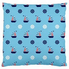 Summer Sailing Large Cushion Case (single Sided) 