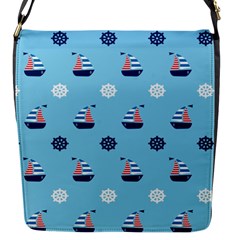 Summer Sailing Flap Closure Messenger Bag (small)