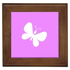 Butterfly Framed Ceramic Tile by Colorfulart23