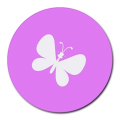 Butterfly 8  Mouse Pad (round)