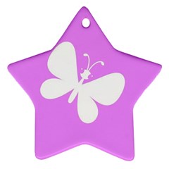 Butterfly Star Ornament by Colorfulart23