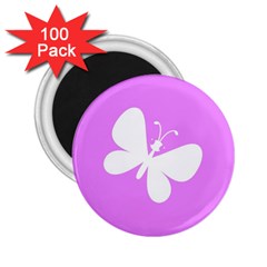 Butterfly 2 25  Button Magnet (100 Pack)