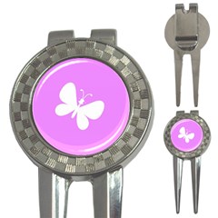 Butterfly Golf Pitchfork & Ball Marker by Colorfulart23