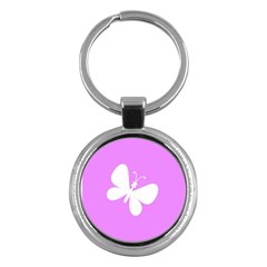 Butterfly Key Chain (round)