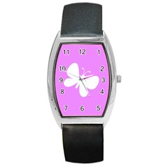 Butterfly Tonneau Leather Watch